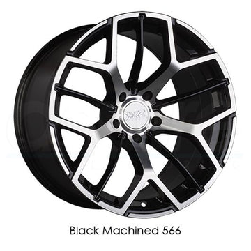 XXR Wheels 566 Black Machined