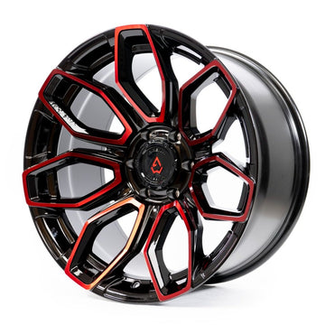Arena Wheels Cobra Black Red Tint