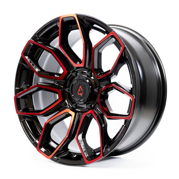 Arena Wheels Cobra Black Red Tint