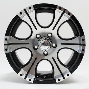 Scale Wheels Ace Black Machined Face