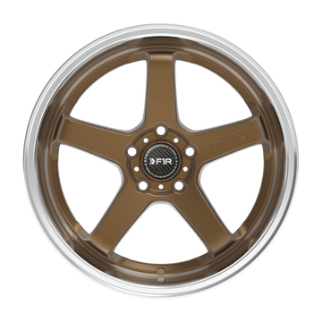 F1R Wheels FC5 Satin Bronze Polish Lip