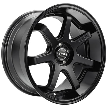 F1R Wheels FC7 Matte Black Gloss Black Lip