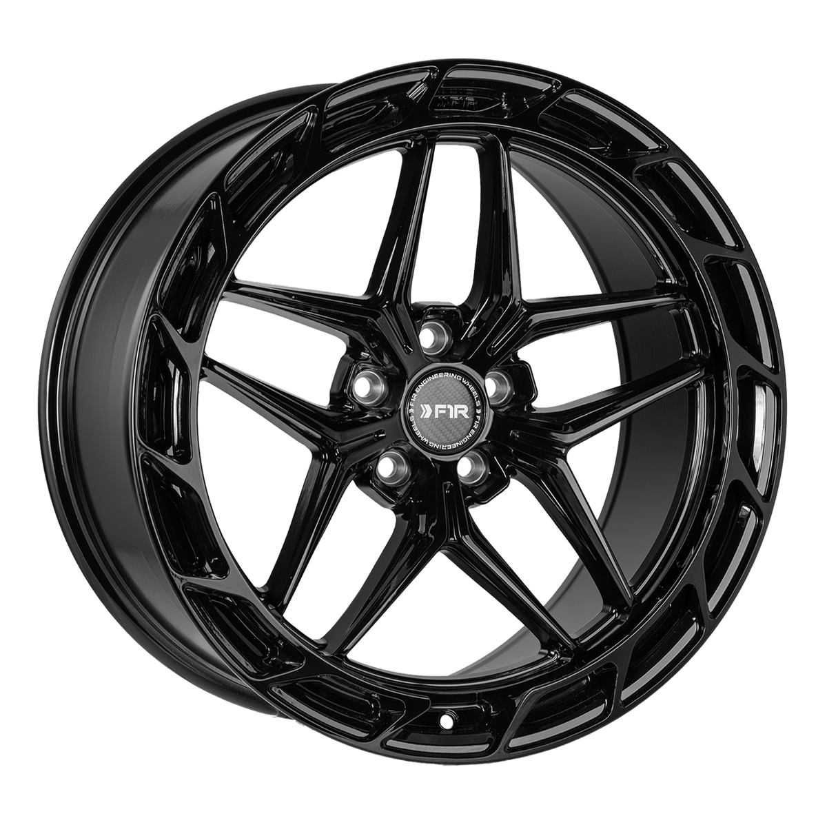 F1R Wheels FS5 Gloss Black