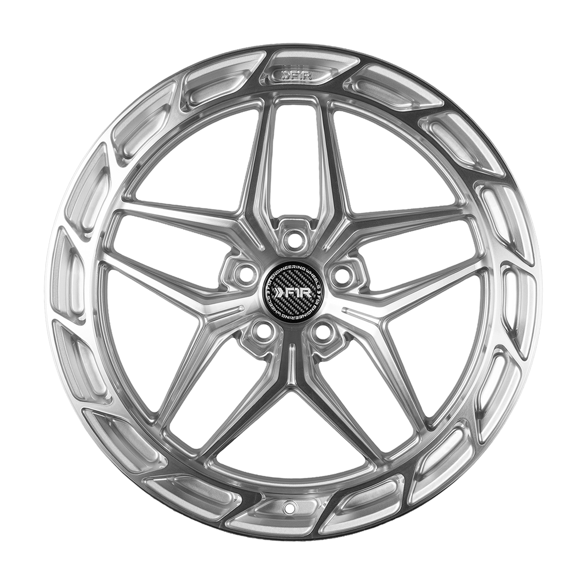 F1R Wheels FS5 Machine Silver