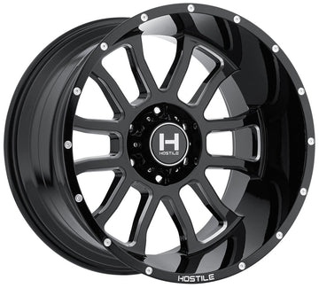 Hostile Wheels H107 Gaunlet Black Milled