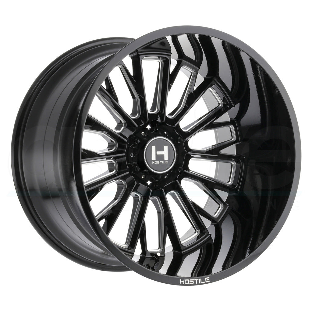 Hostile Wheels H114 Fury Black Milled