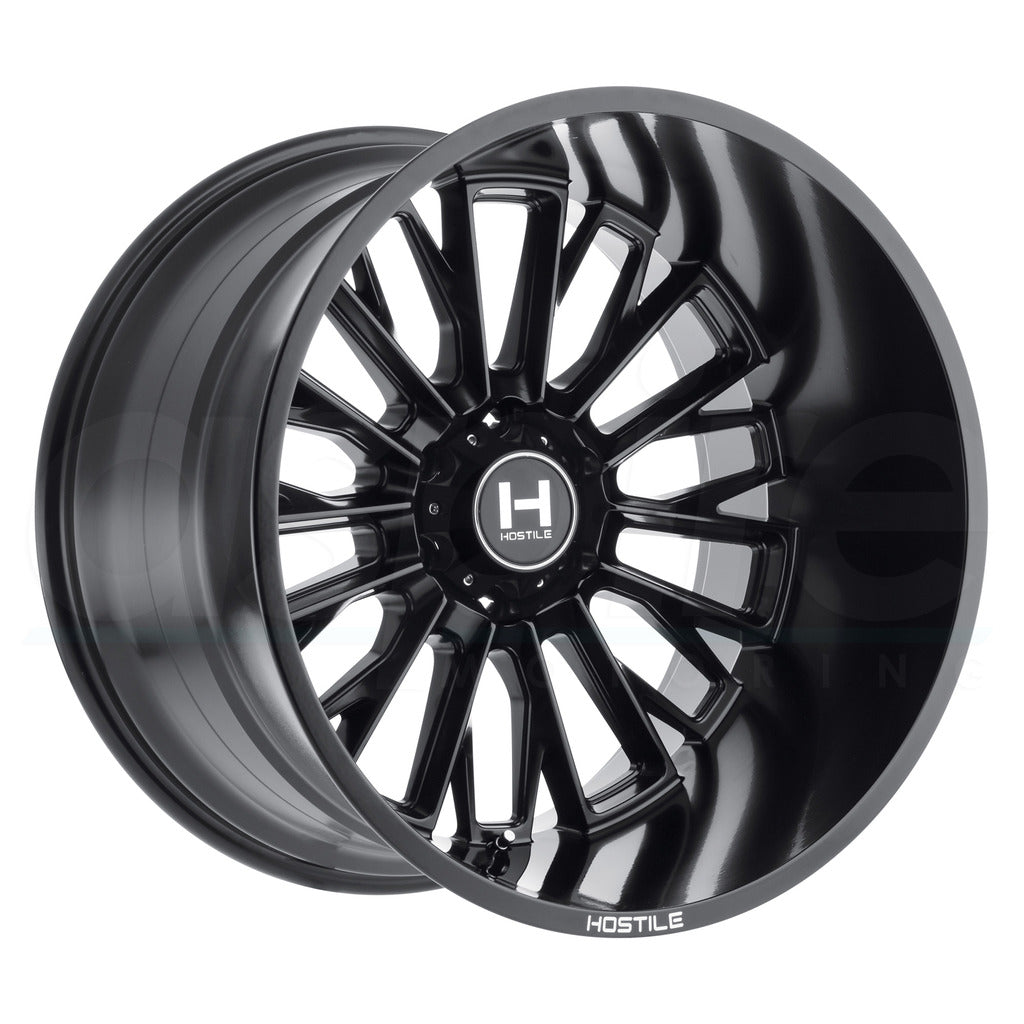 Hostile Wheels H114 Fury Full Black - Wheels Outlet