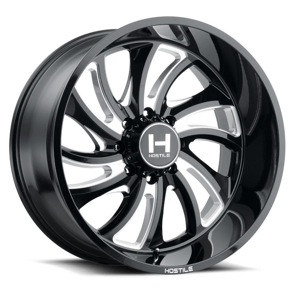Hostile Wheels H118 Demon Black Milled - Wheels Outlet