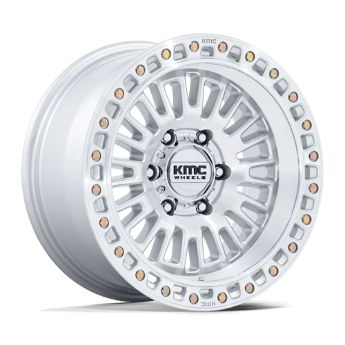 KMC Wheels KM554 Aztec Gloss Silver with Machined Face
