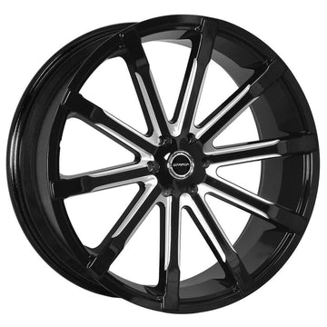 Strada Wheels S48 Osso Black Milled - Wheels Outlet