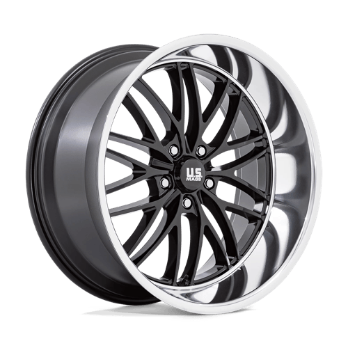 US Mags Wheels U138 Santa Cruz Gloss Black with Diamond Cut Lip