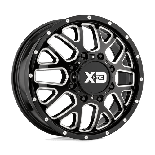 XD Series Wheels XD843 Grenade Dually Gloss Black Milled