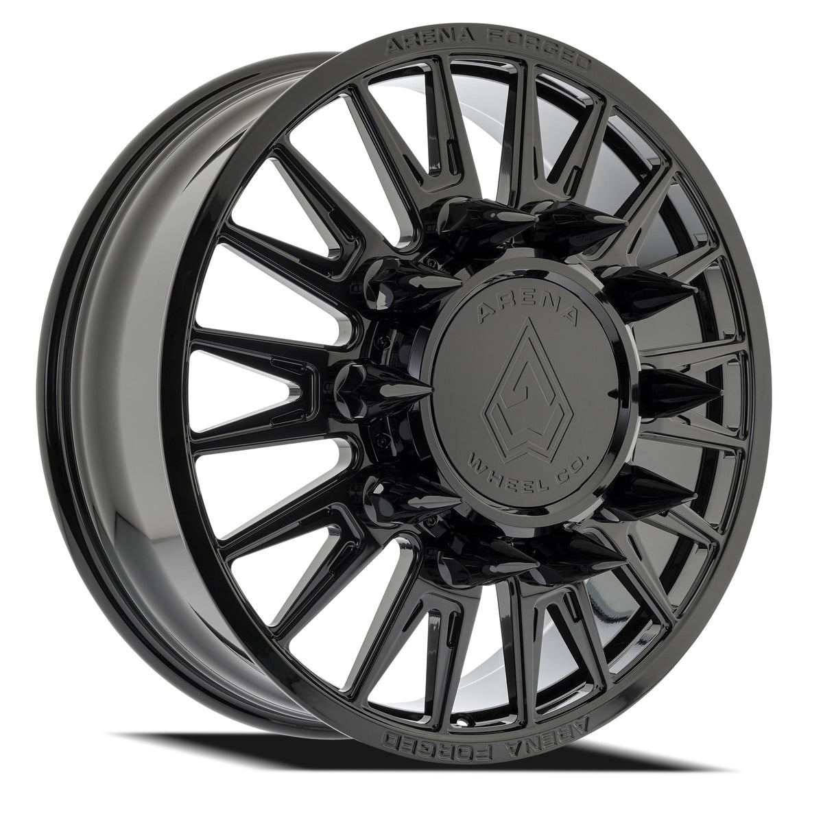 Arena Forged Wheels AF105 Imperial Dually Gloss Black Front 10 lug