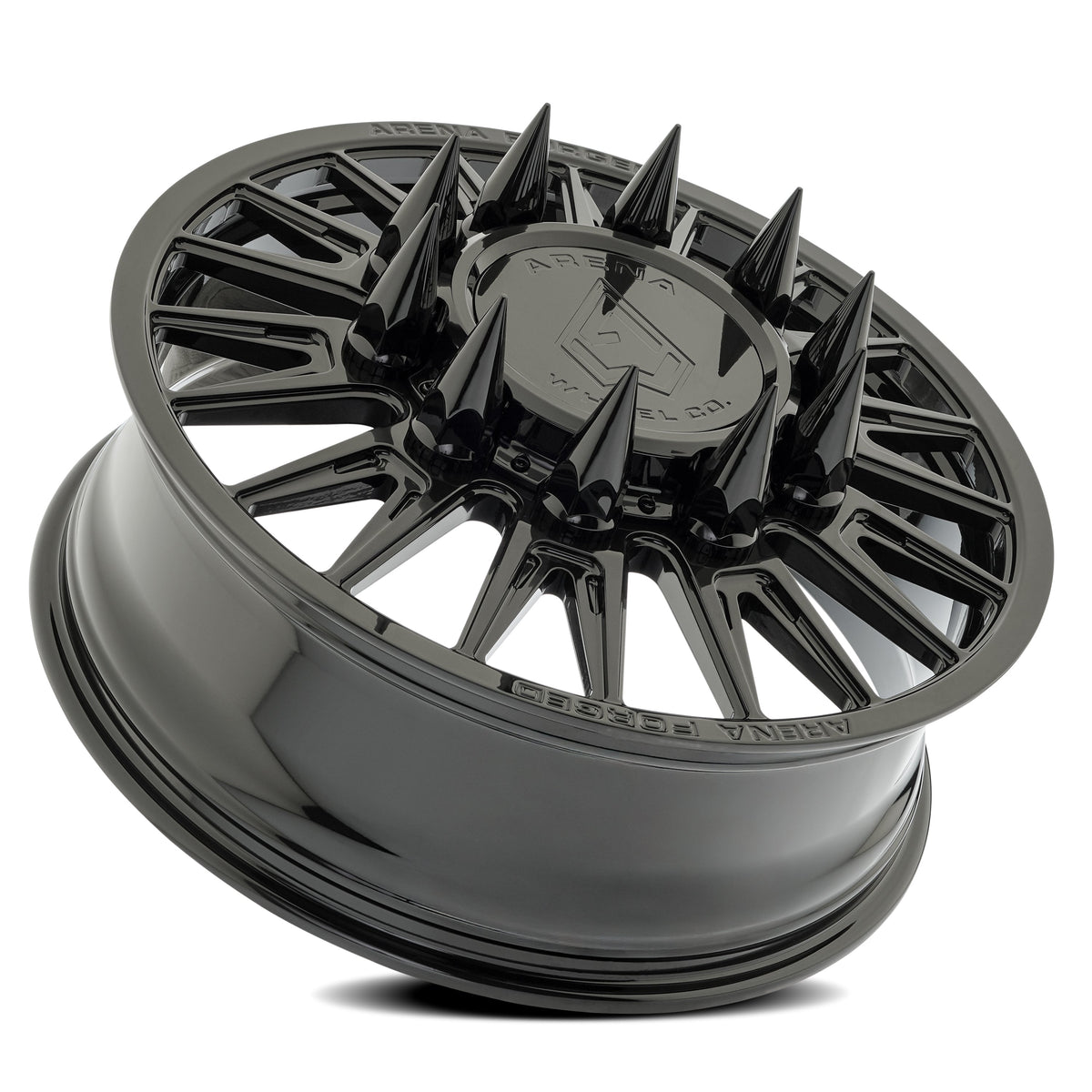 Arena Forged Wheels AF105 Imperial Dually Gloss Black Front 10 lug