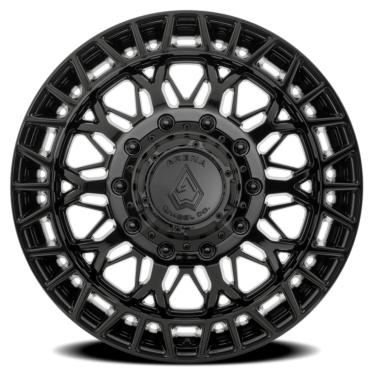 Arena Wheels A127 Innovator Dually Gloss Black Front