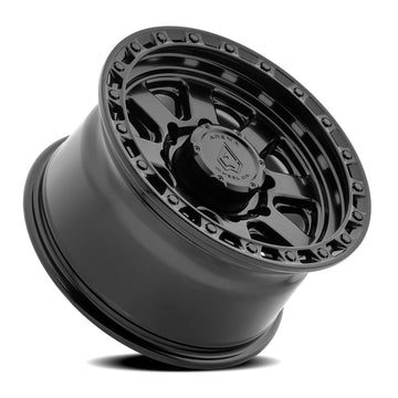 Arena Wheels A148 Bandit Satin Black Center Gloss Black Lip 8 lug