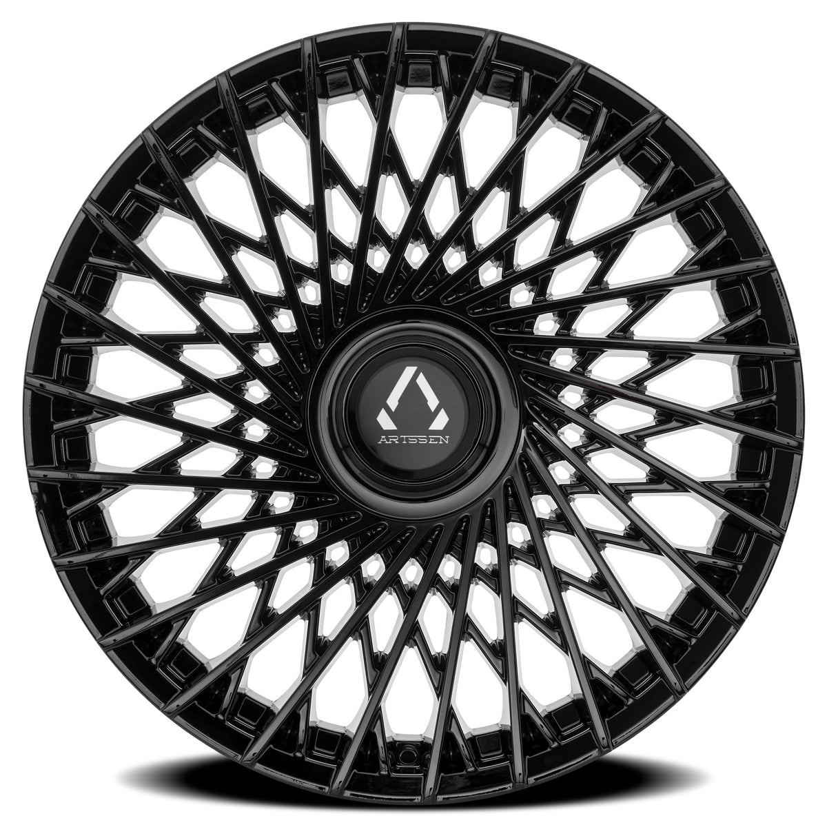 Artssen Wheels AR102 Capri Gloss Black face view