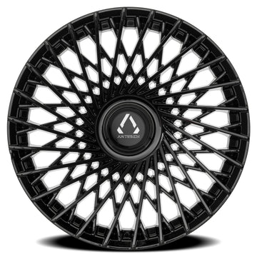 Artssen Wheels AR102 Capri Gloss Black face view