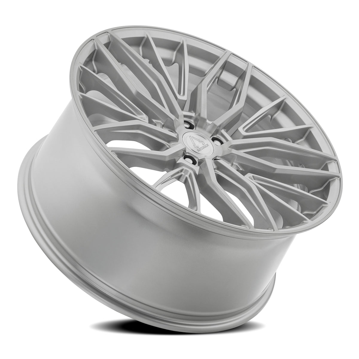 Artssen Wheels AR103 Phantom Gloss Silver Brushed rear angle