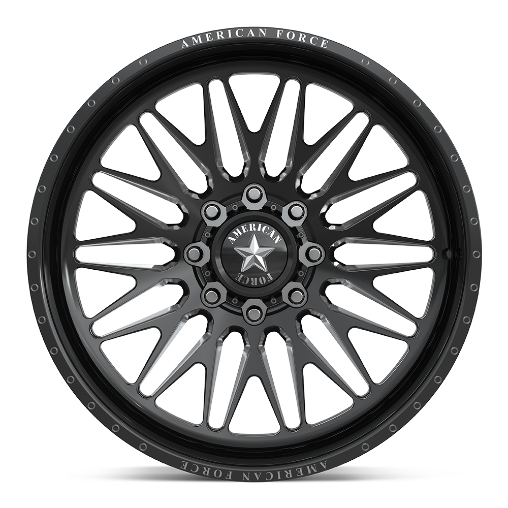 American Force Wheels Afw Smooth Sfcc Gloss Black Machined