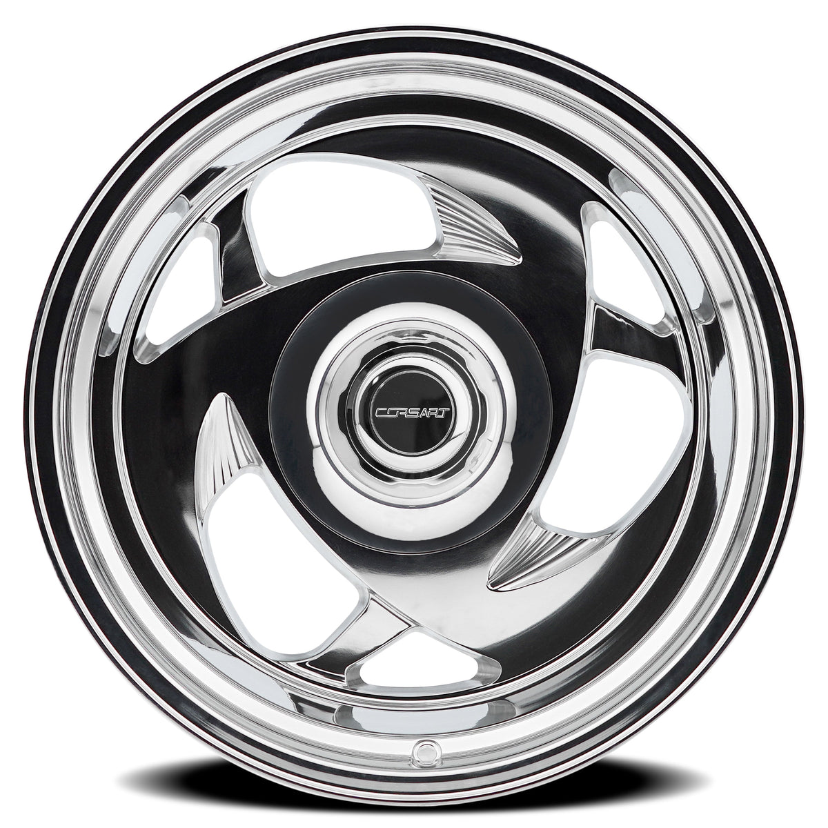 Corsart Wheels C105 El MZ Milled and Polished face view