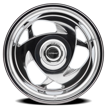 Corsart Wheels C105 El MZ Milled and Polished face view