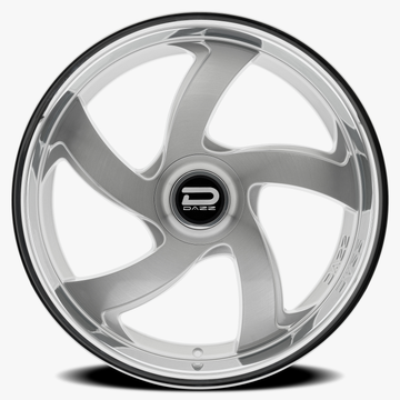 Dazz Wheels D105 Bussin Gloss Silver Brushed Chromed Stainless Steel Lip