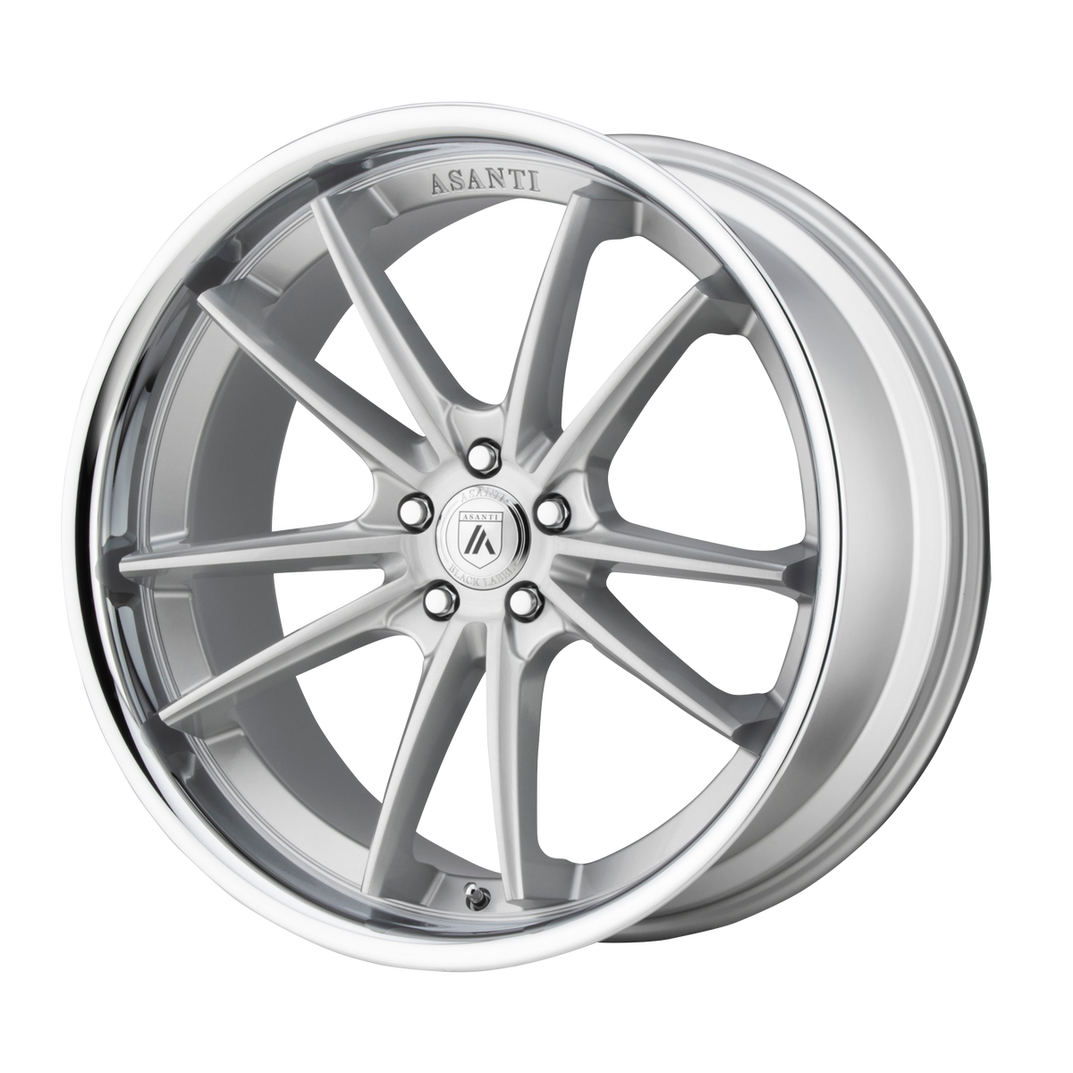 Asanti Wheels Abl-23 Sigma Brushed Silver with Chrome Lip