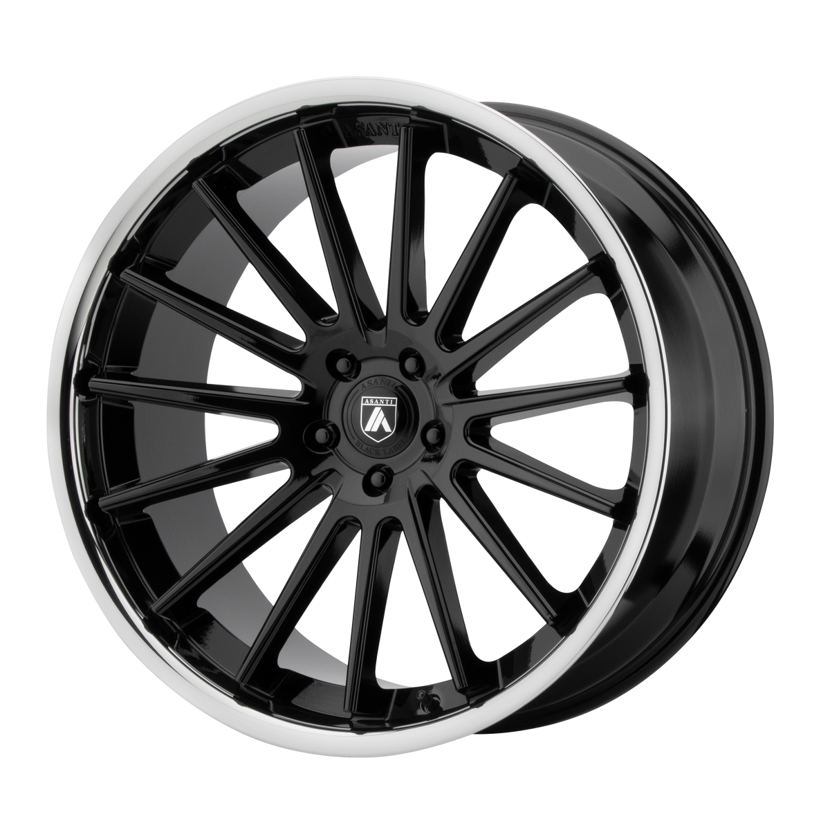 Asanti Wheels Abl-24 Beta Gloss Black with Chrome Lip
