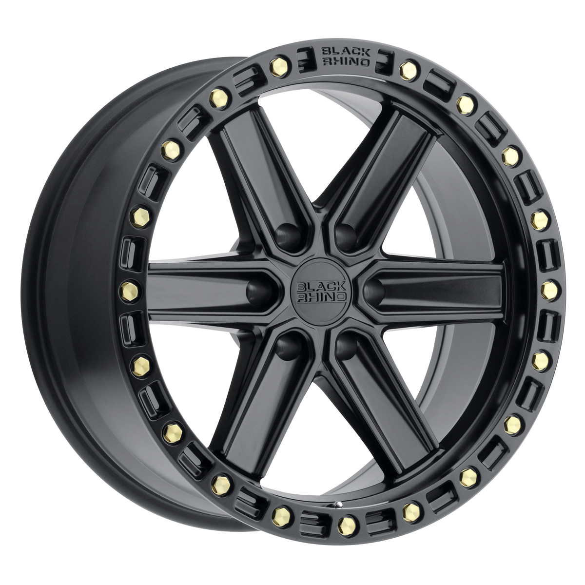 Black Rhino Wheels Henderson Matte Black with Brass Bolts