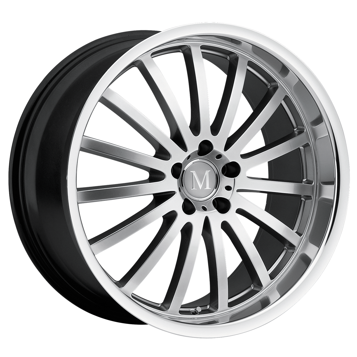Mandrus Wheels Millenium Hyper Silver with Mirror Cut Lip