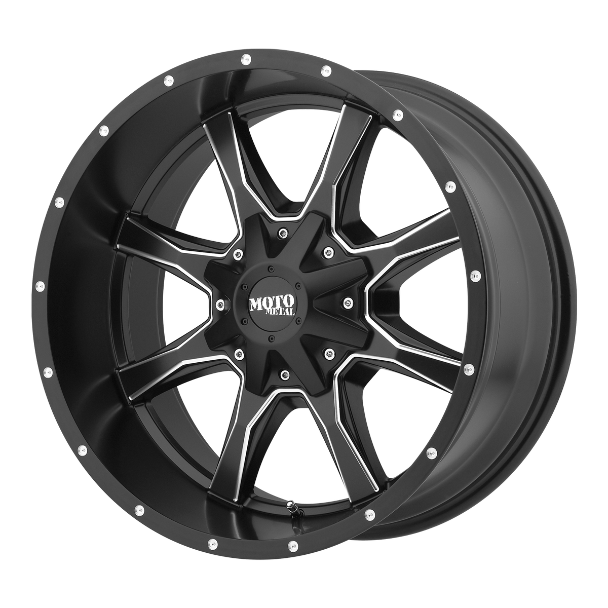 Moto Metal Wheels MO970 Semi Gloss Black Milled
