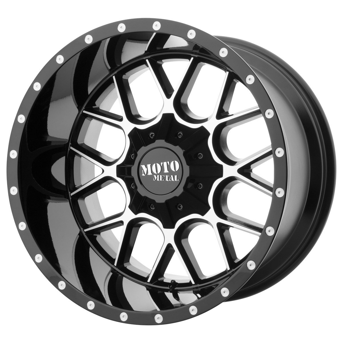 Moto Metal Wheels MO986 Siege Gloss Black Machined