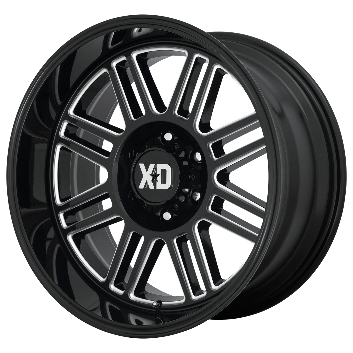 XD Series Wheels XD850 Cage Gloss Black Milled