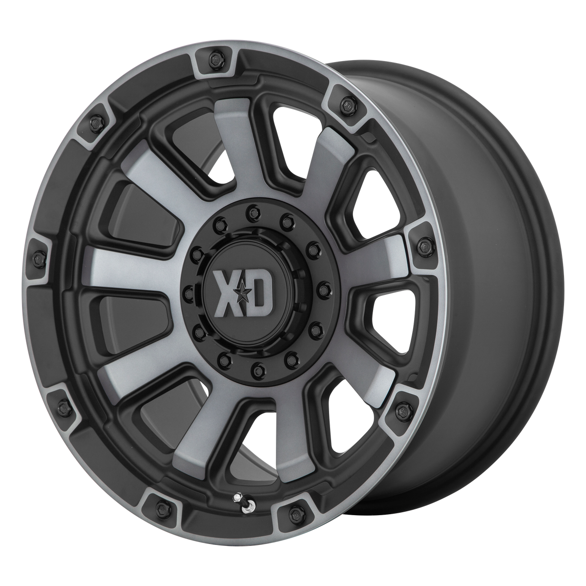 XD Series Wheels XD852 Gauntlet Satin Black with Gray Tint
