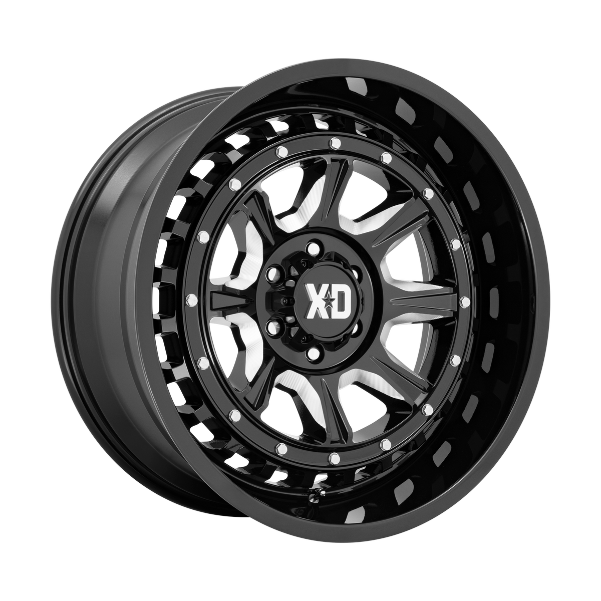 XD Series Wheels XD866 Outlander Gloss Black Milled