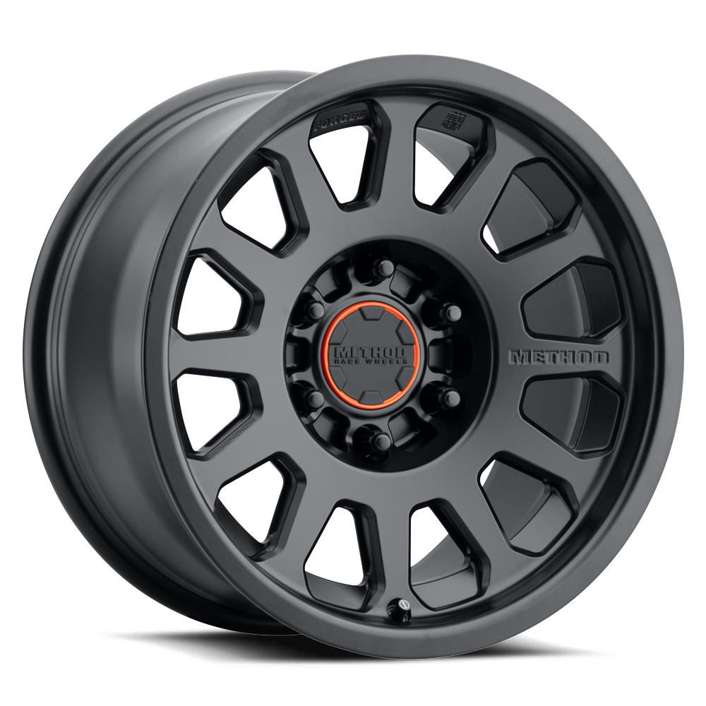 Method Race Wheels BLT100 Forged Bead Grip Matte Black 6 lug angle