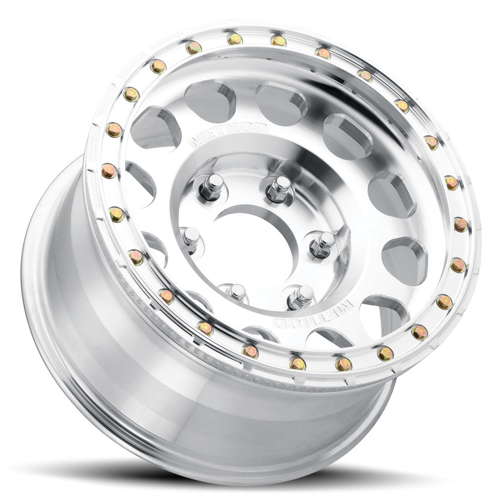 Method Race Wheels MR202 Forged Beadlock Machined Raw 6 lug side