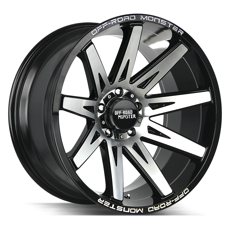 Off-Road Monster Wheels M25 Gloss Black Machined - Wheels Outlet