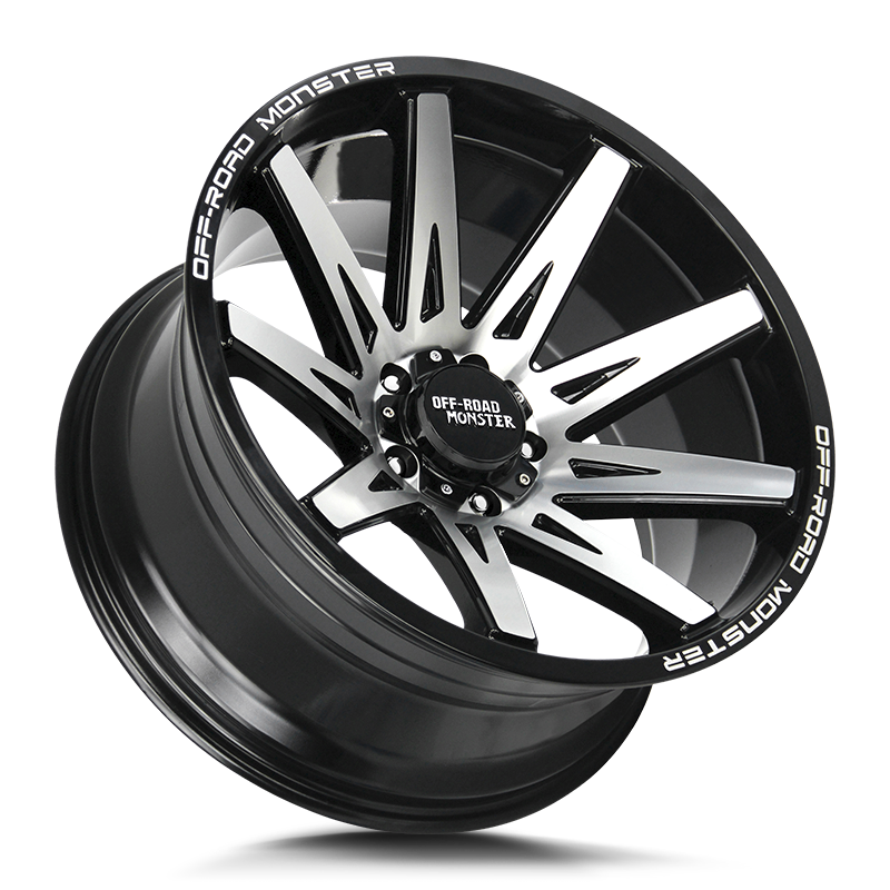 Off-Road Monster Wheels M25 Gloss Black Machined - Wheels Outlet