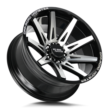 Off-Road Monster Wheels M25 Gloss Black Machined - Wheels Outlet