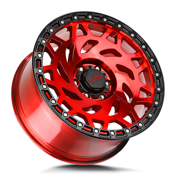 Off-Road Monster Wheels M50 Candy Red Black Ring - Wheels Outlet
