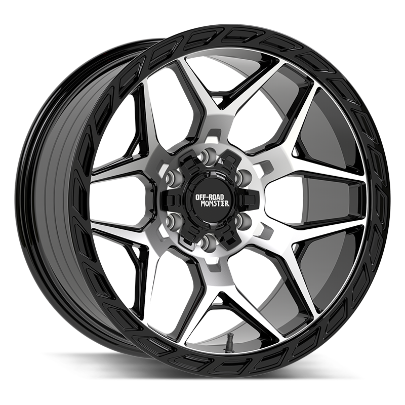 Off-Road Monster Wheels MF40 Gloss Black Machined - Wheels Outlet