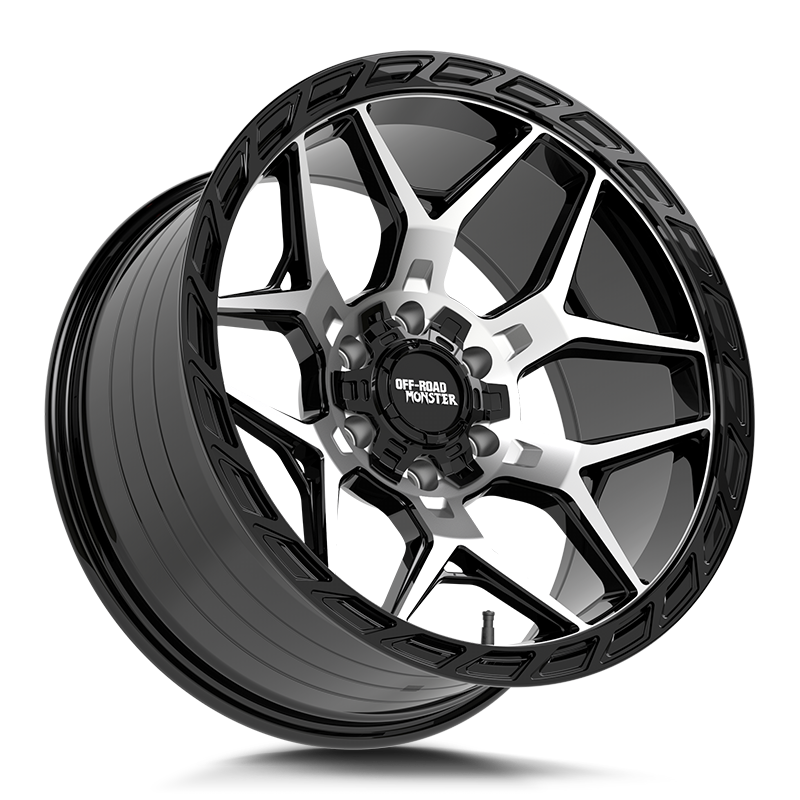 Off-Road Monster Wheels MF40 Gloss Black Machined - Wheels Outlet