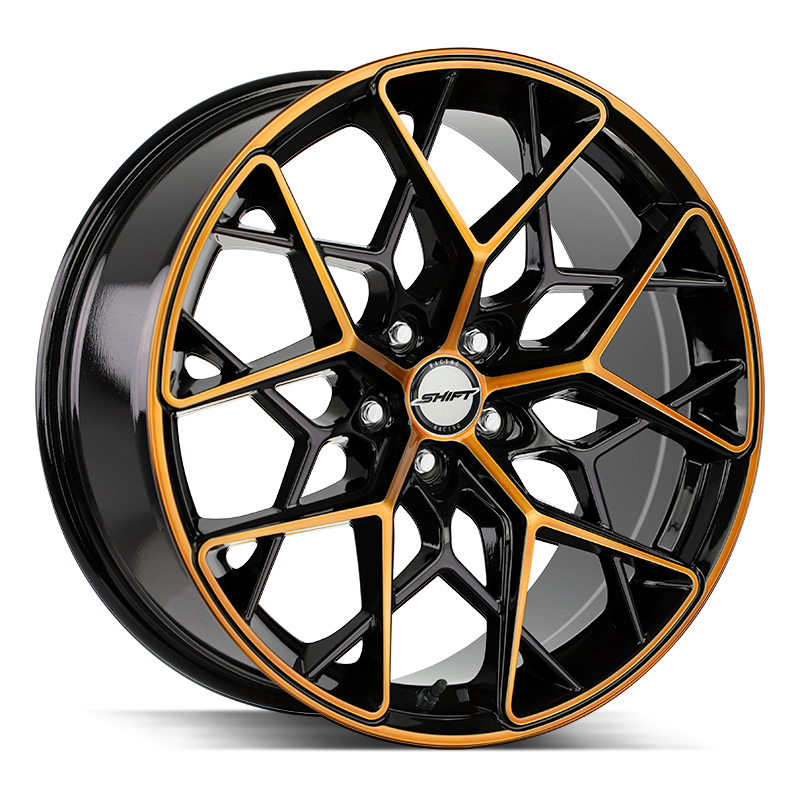 Shift Wheels H35 Piston Black Machined Bronze - Wheels Outlet