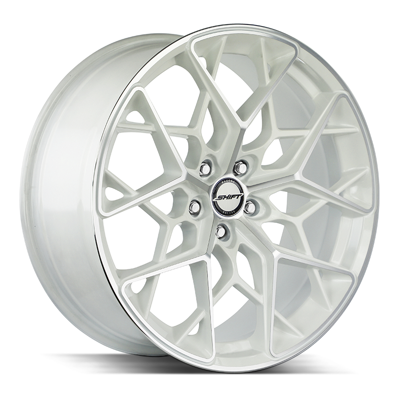 Shift Wheels H35 Piston White Machined - Wheels Outlet