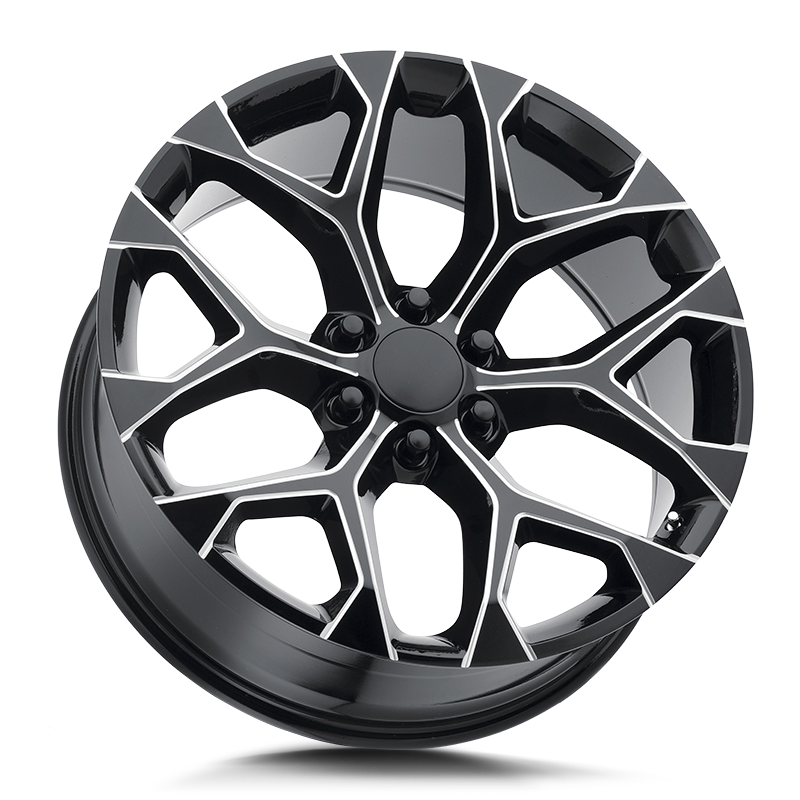 Strada OE Replica Wheels R176 Snowflake Gloss Black Milled - Wheels Outlet