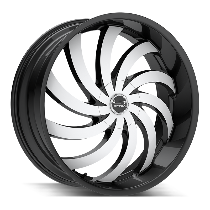 Strada Wheels G04 Flame Gloss Black Machined - Wheels Outlet
