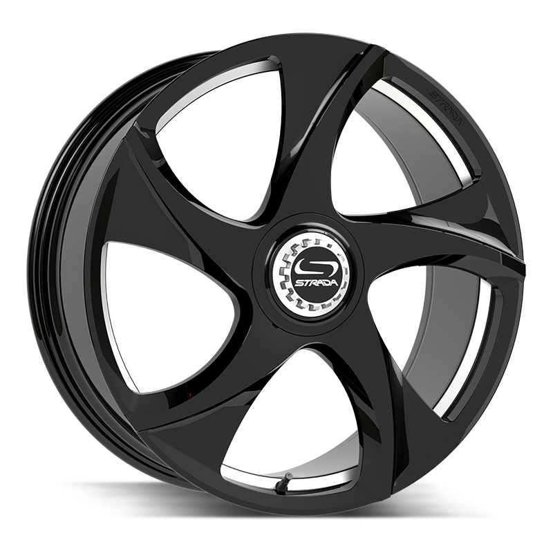 Strada Wheels SF69 Vino Gloss Black Milled - Wheels Outlet