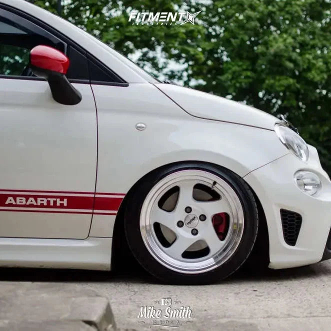Whistler KR1 White Machined Lip wheels on a car